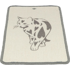 Kratzmatte mit Aufdruck, 55 × 35 cm, taupe